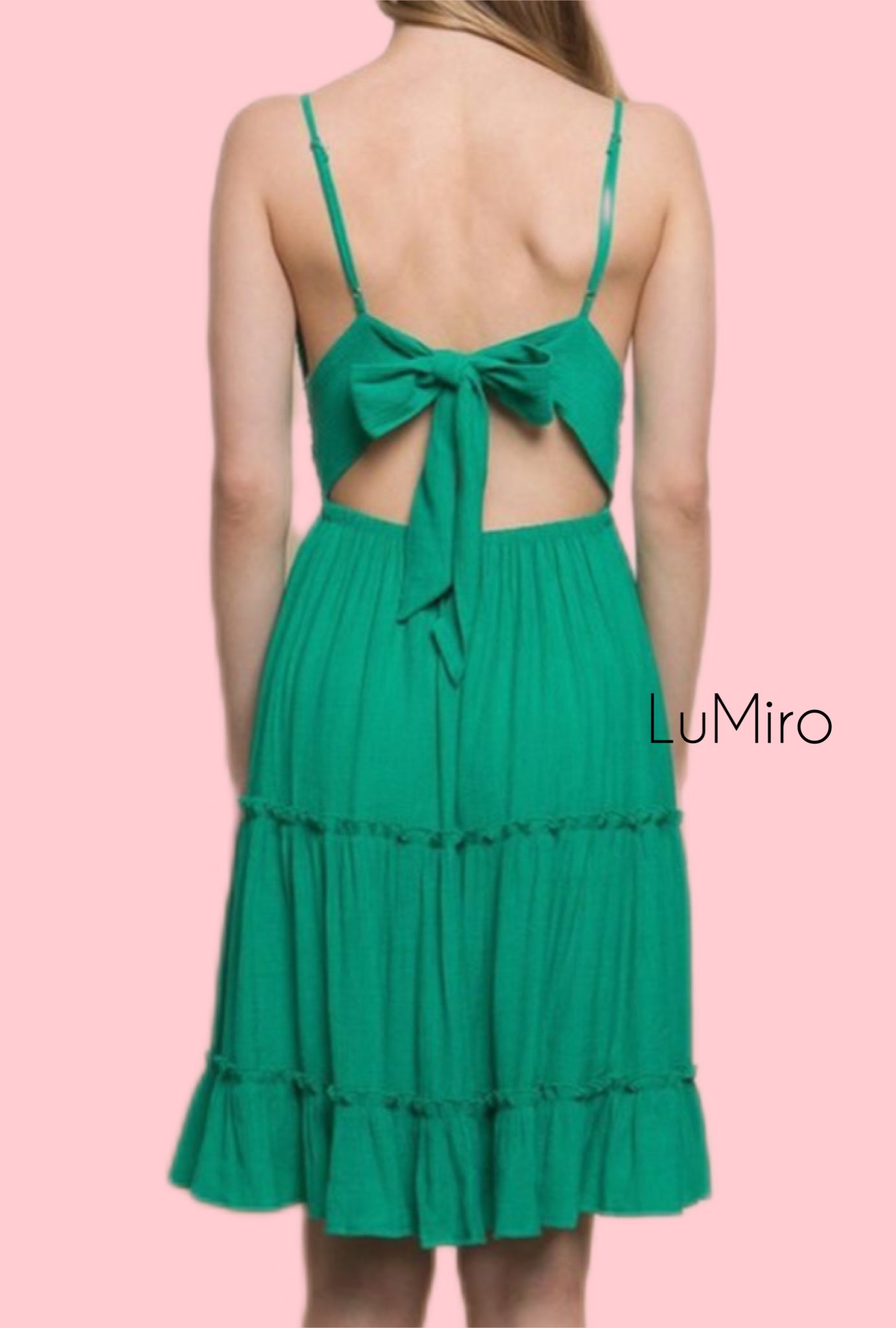 Ticket To Paradise Open Back Dress