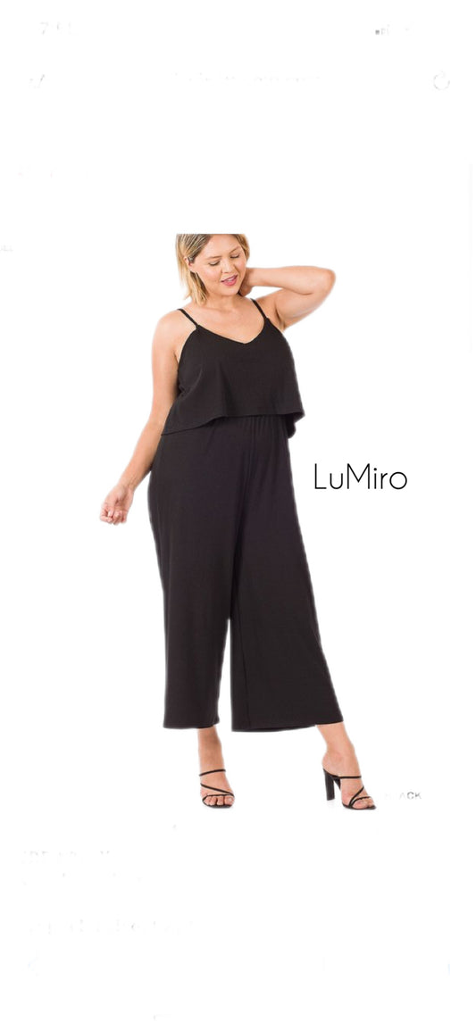 Lola Ribbed Ankle Length Jumpsuit